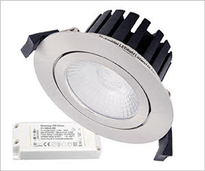 Schneider Luxern110 COB 8.0W LED Einbaustrahler Silber